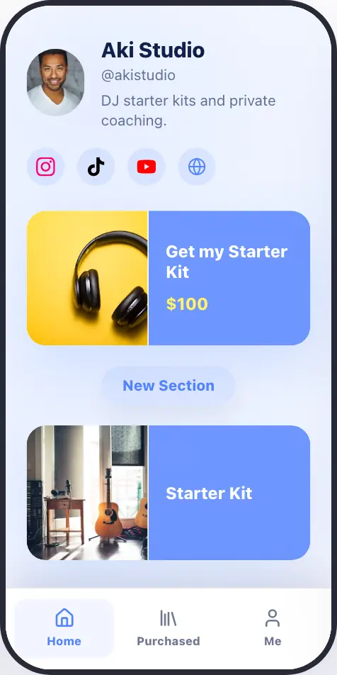 Cohort Web App template preview